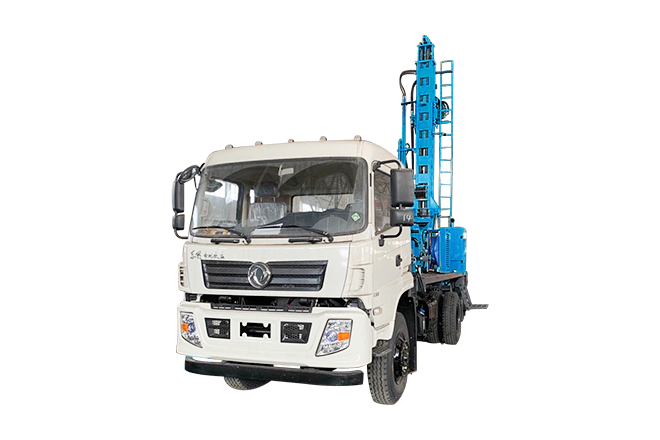 Truck mounted water well drilling rig